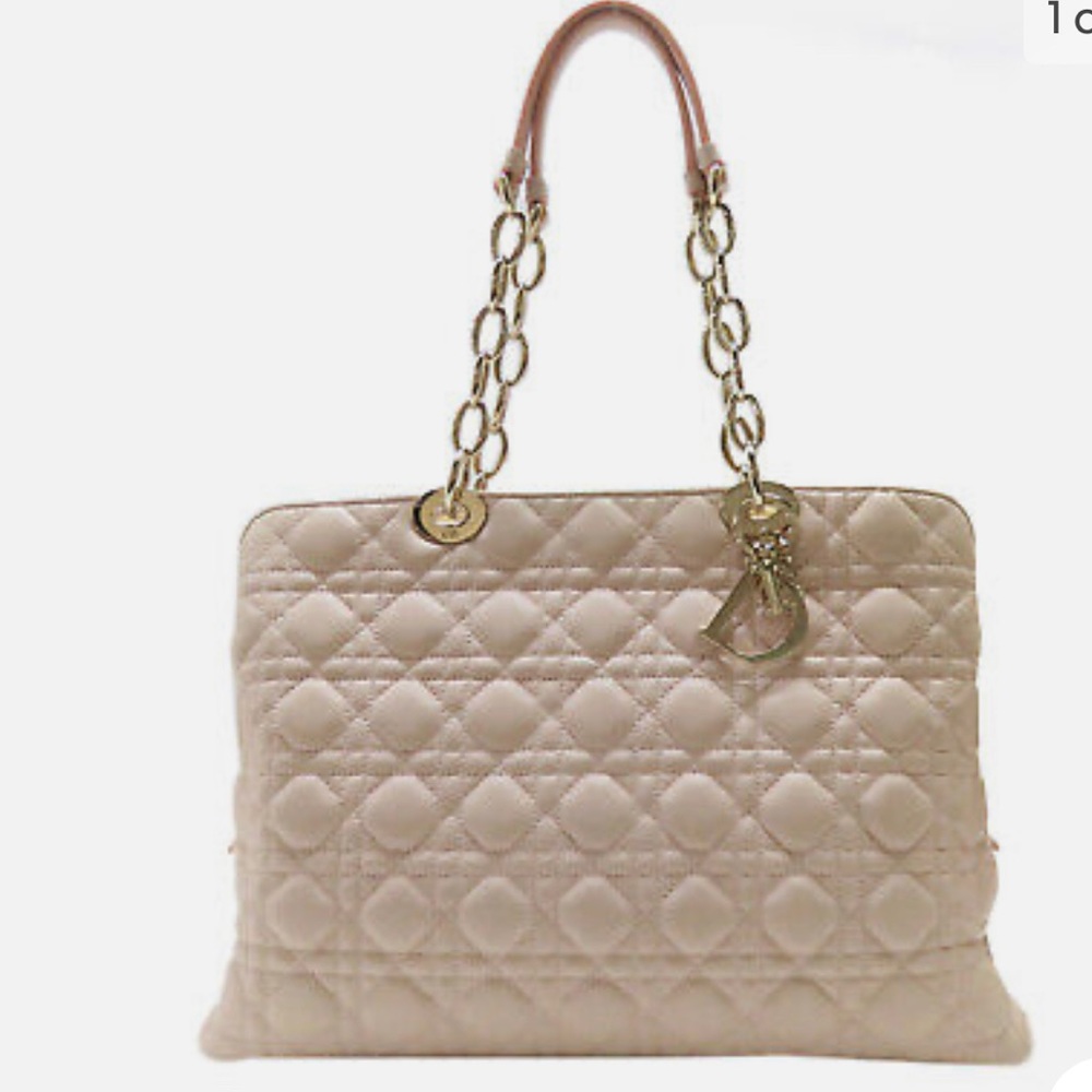Dior bag beige LADY DIOR cannage Quilted Dior shoulder bag DIOR
